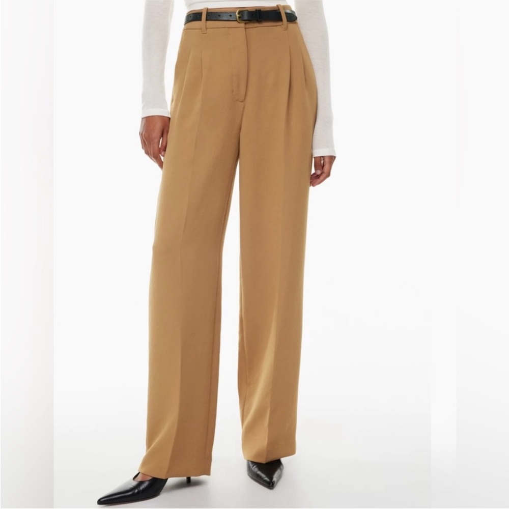 Wilfred Tan Wide-Leg Women's Pants